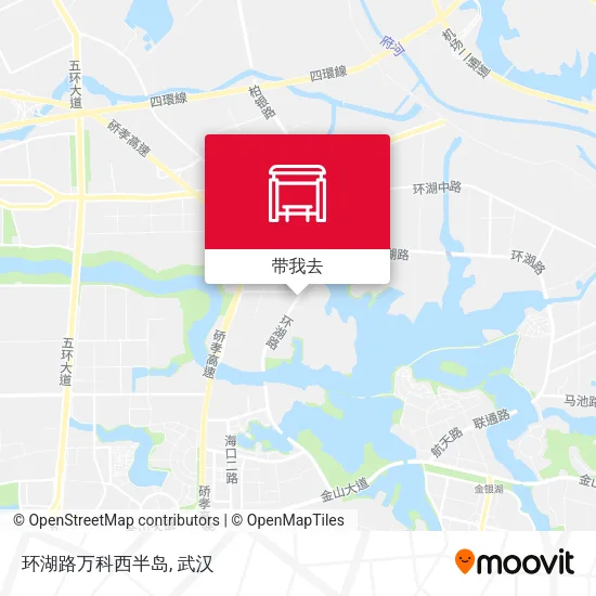 环湖路万科西半岛地图