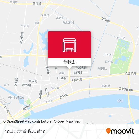 汉口北大道毛店地图
