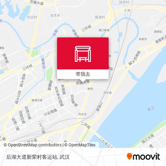 后湖大道新荣村客运站地图