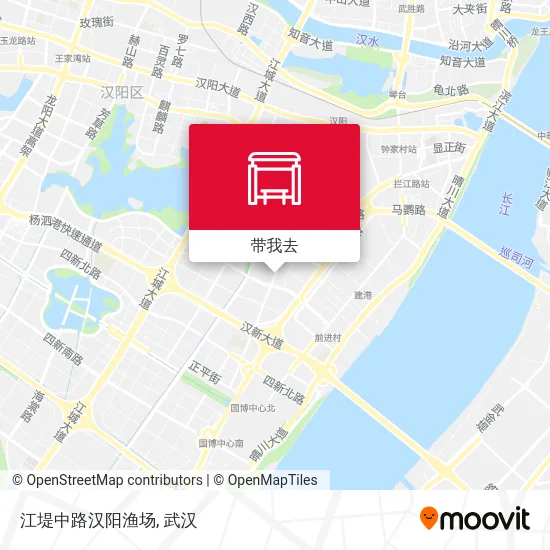 江堤中路汉阳渔场地图