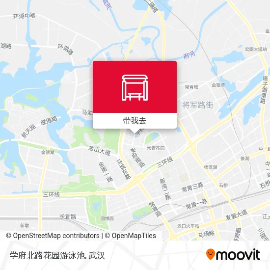 学府北路花园游泳池地图