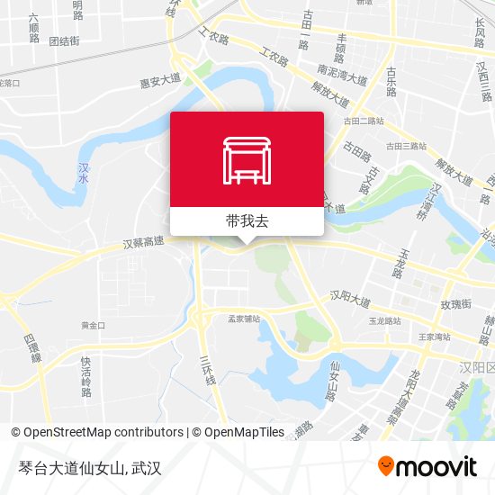 琴台大道仙女山地图