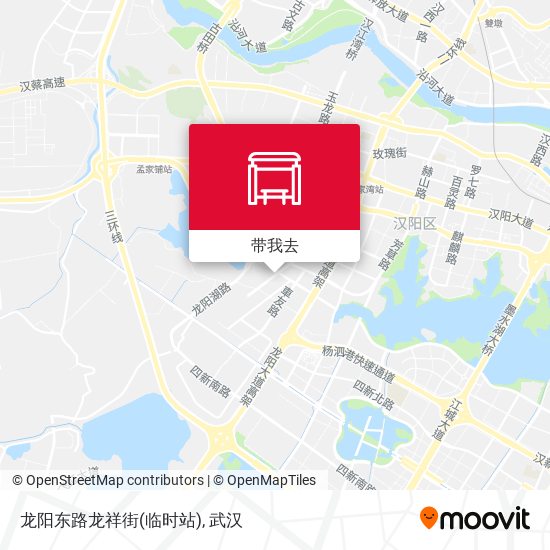 龙阳东路龙祥街(临时站)地图