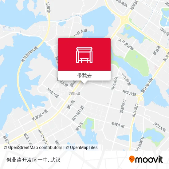 创业路开发区一中地图
