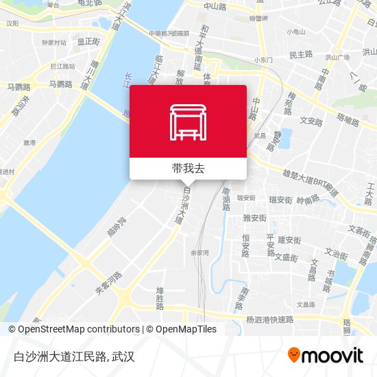 白沙洲大道江民路地图