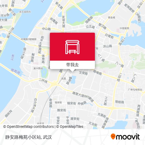 静安路梅苑小区站地图