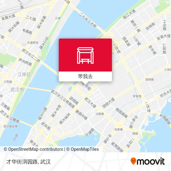 才华街润园路地图