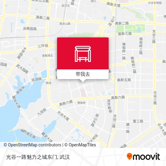 光谷一路魅力之城东门地图
