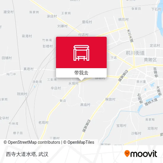 西寺大道水塔地图