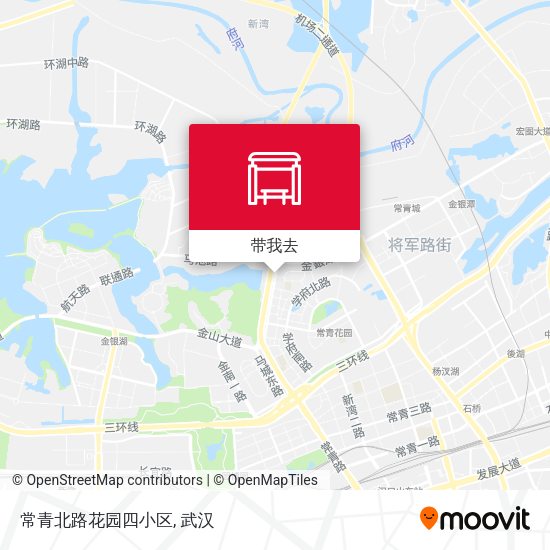 常青北路花园四小区地图