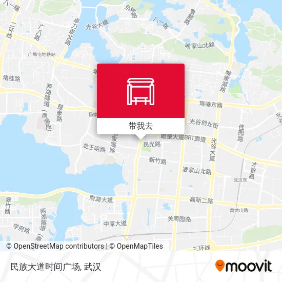 民族大道时间广场地图