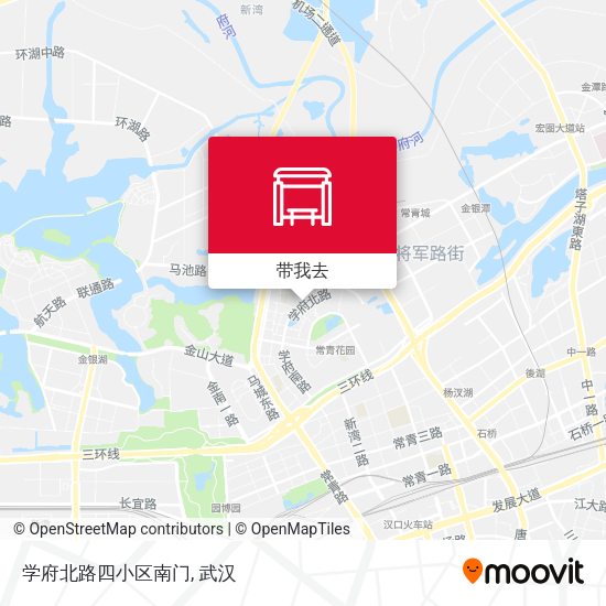 学府北路四小区南门地图
