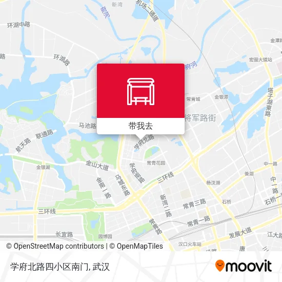 学府北路四小区南门地图