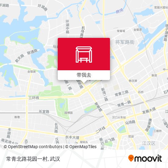 常青北路花园一村地图