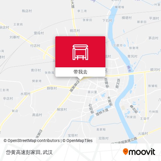 岱黄高速彭家田地图