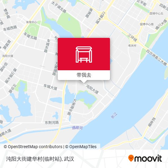沌阳大街建华村(临时站)地图