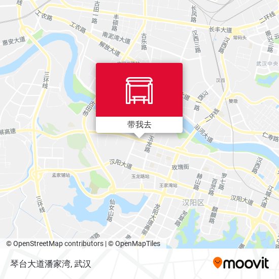 琴台大道潘家湾地图