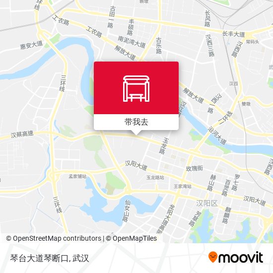 琴台大道琴断口地图