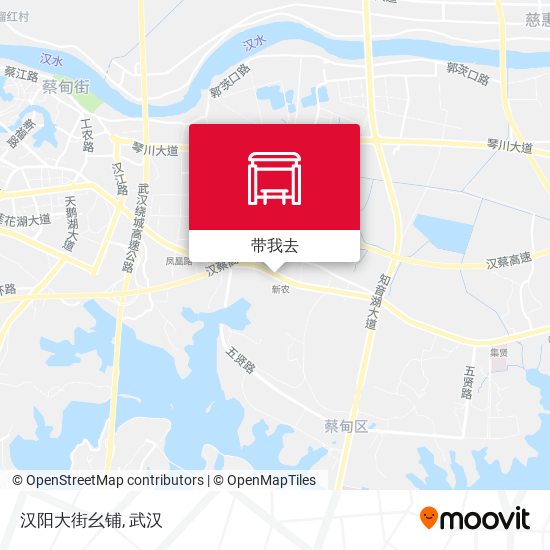 汉阳大街幺铺地图
