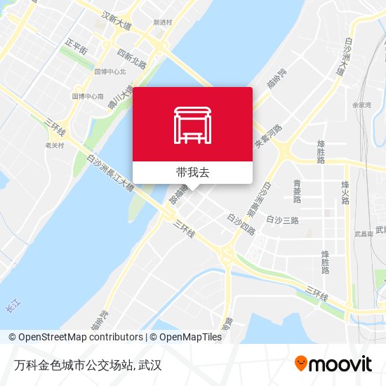 万科金色城市公交场站地图