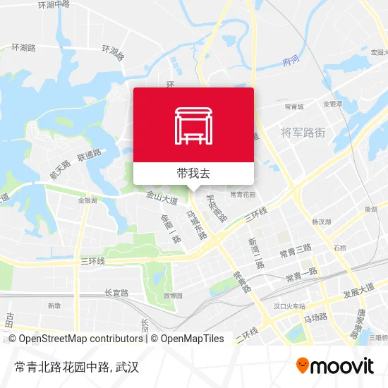 常青北路花园中路地图