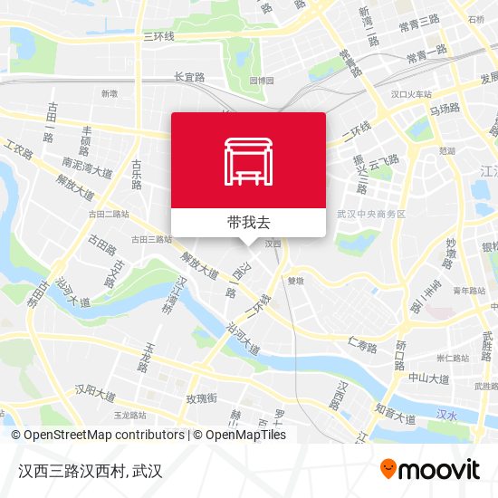 汉西三路汉西村地图