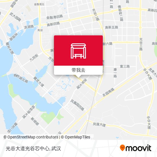 光谷大道光谷芯中心地图