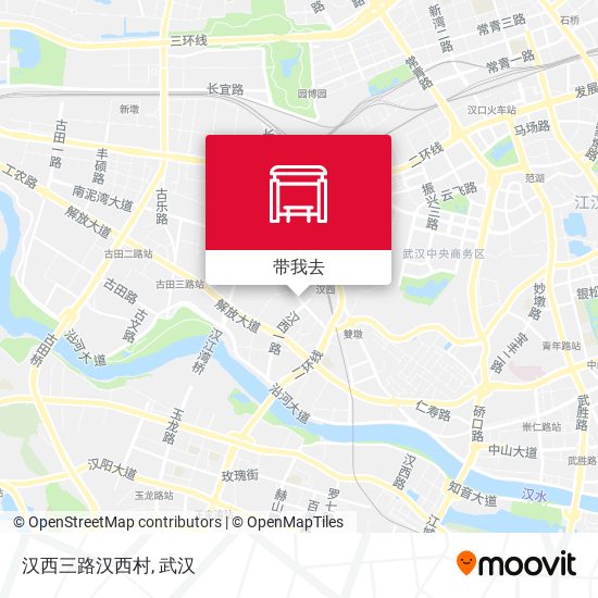 汉西三路汉西村地图