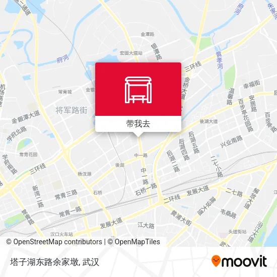 塔子湖东路余家墩地图