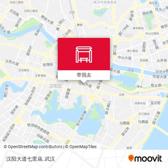 汉阳大道七里庙地图