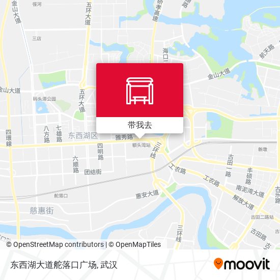 东西湖大道舵落口广场地图