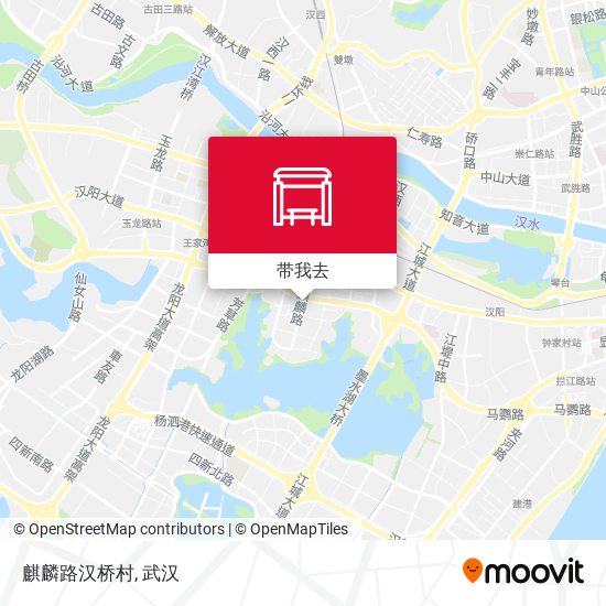 麒麟路汉桥村地图