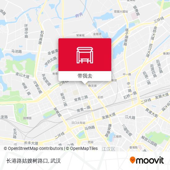 长港路姑嫂树路口地图