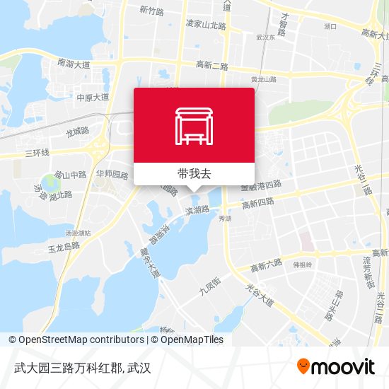 武大园三路万科红郡地图