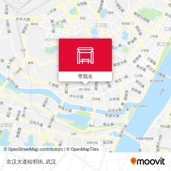 京汉大道站邻街地图