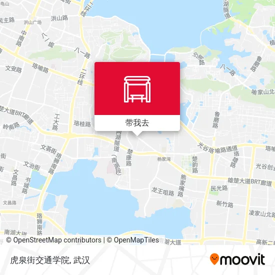 虎泉街交通学院地图