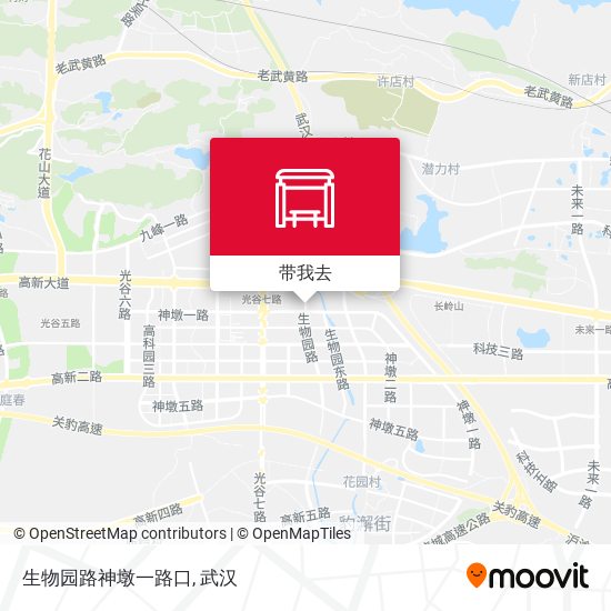 生物园路神墩一路口地图
