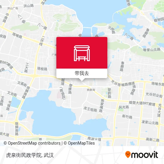 虎泉街民政学院地图