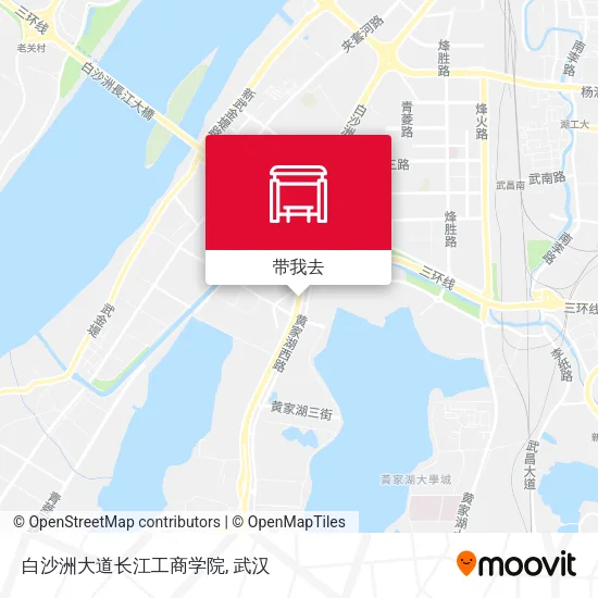 白沙洲大道长江工商学院地图
