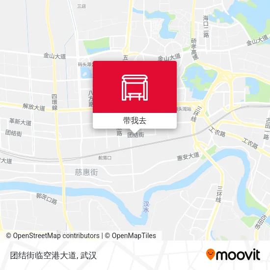 团结街临空港大道地图