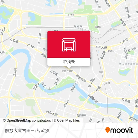 解放大道古田三路地图