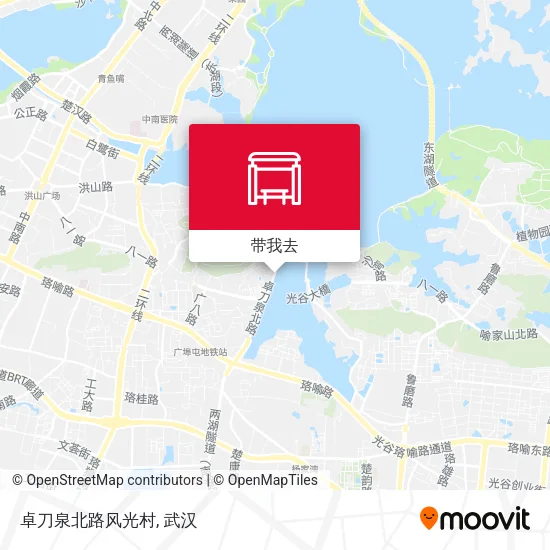 卓刀泉北路风光村地图
