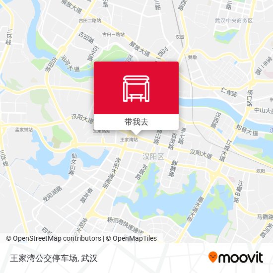 王家湾公交停车场地图