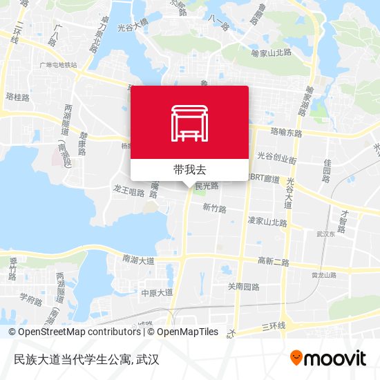民族大道当代学生公寓地图