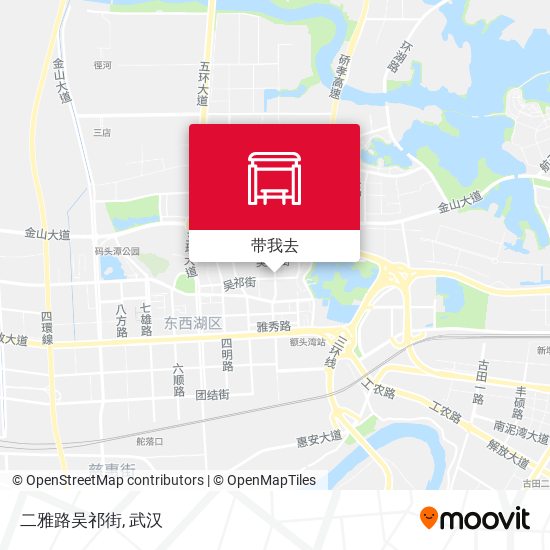 二雅路吴祁街地图