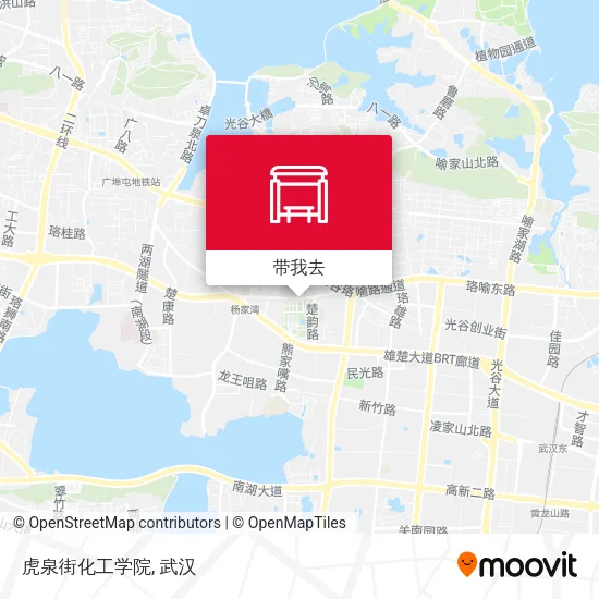 虎泉街化工学院地图