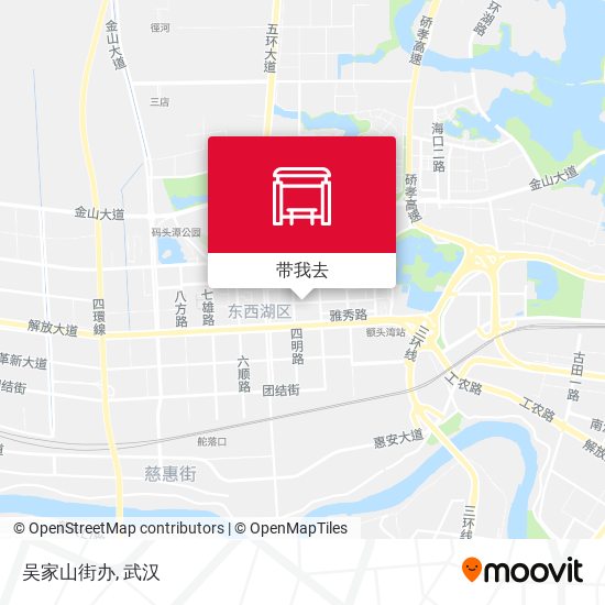 吴家山街办地图