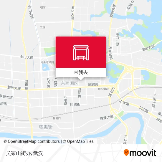 吴家山街办地图