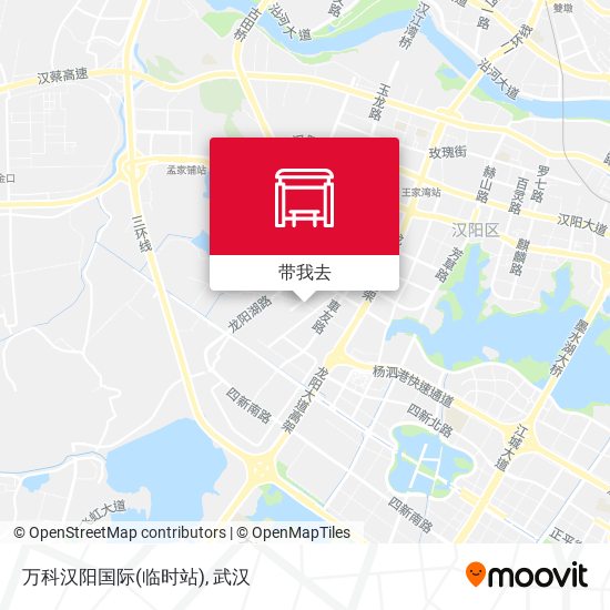 万科汉阳国际(临时站)地图
