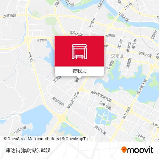 康达街(临时站)地图